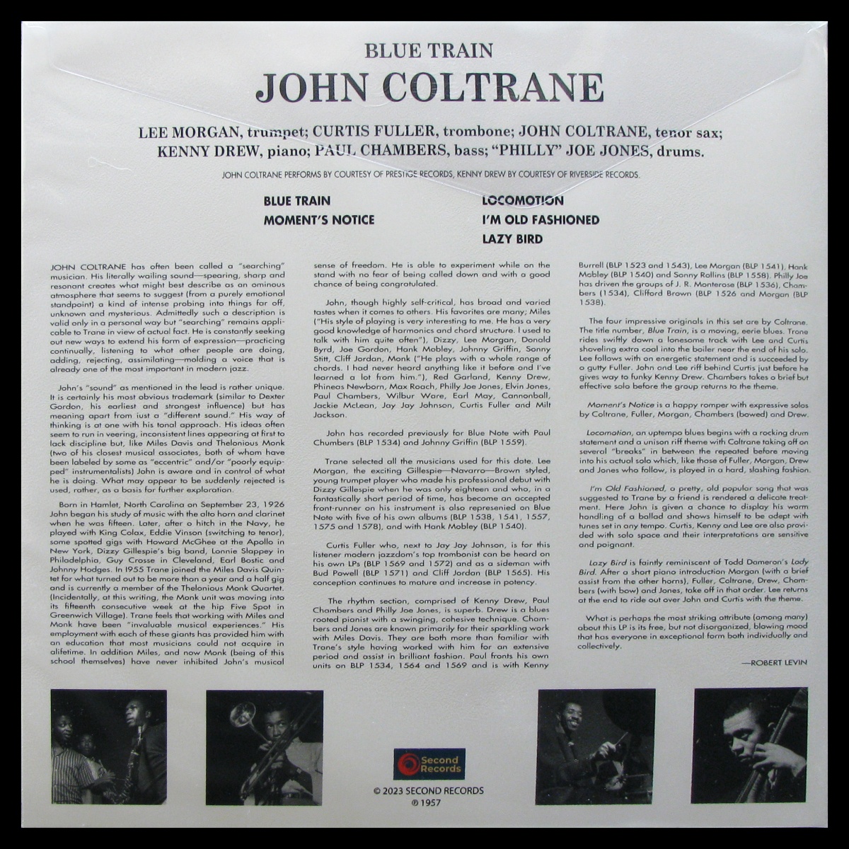 LP John Coltrane — Blue Train (blue vinyl) фото 2