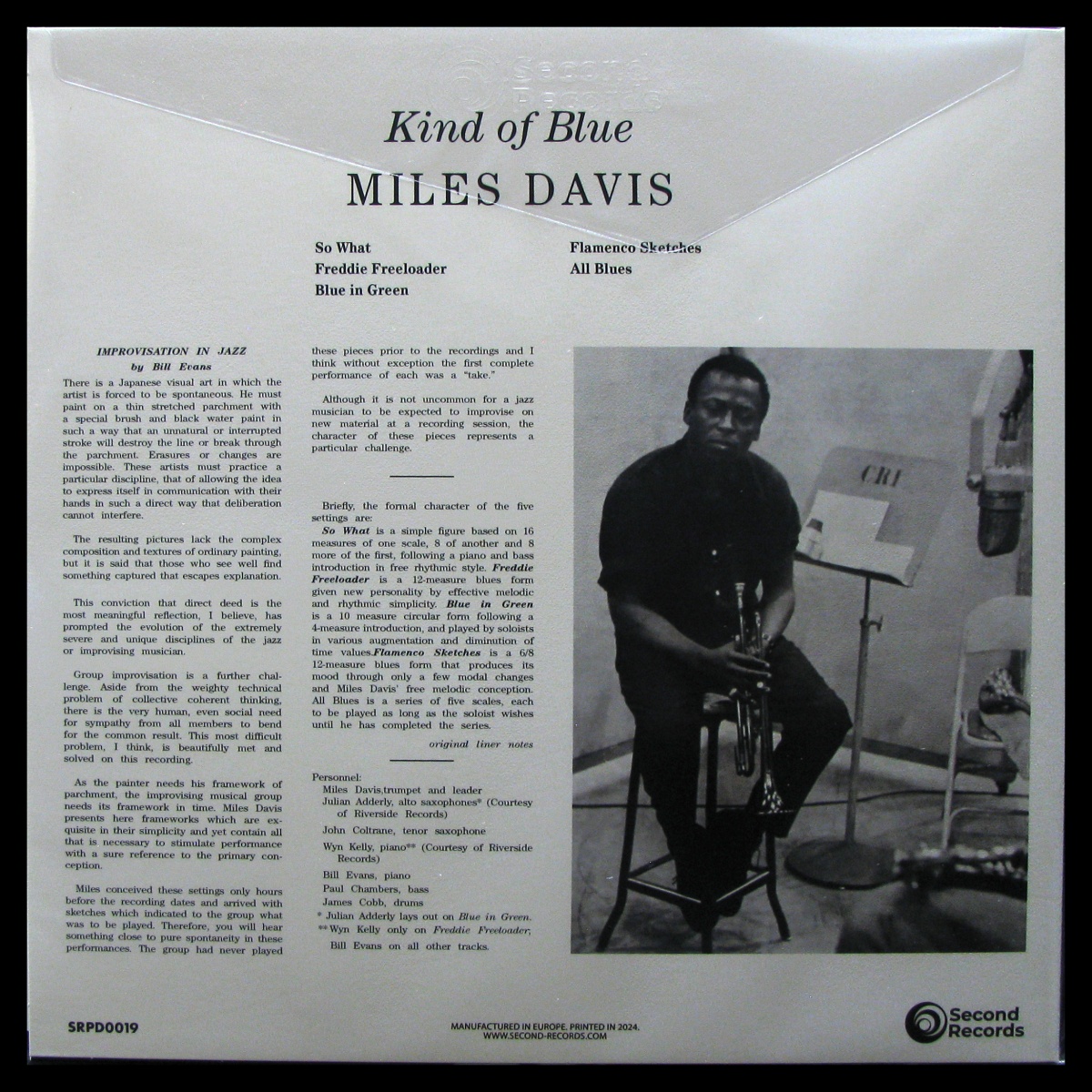 LP Miles Davis — Kind Of Blue фото 2