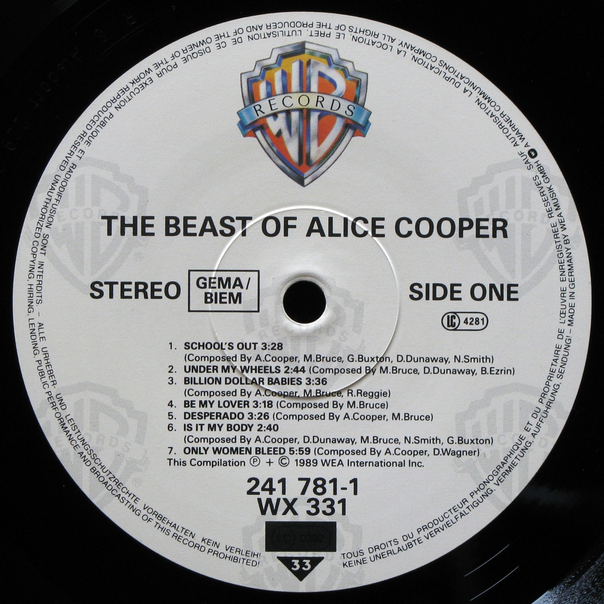 LP Alice Cooper — Beast Of Alice Cooper фото 3