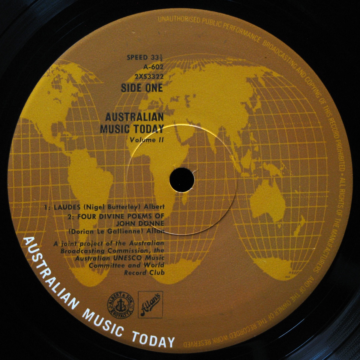 LP V/A — Australian Music Today - Volume II (mono, club edition) фото 3