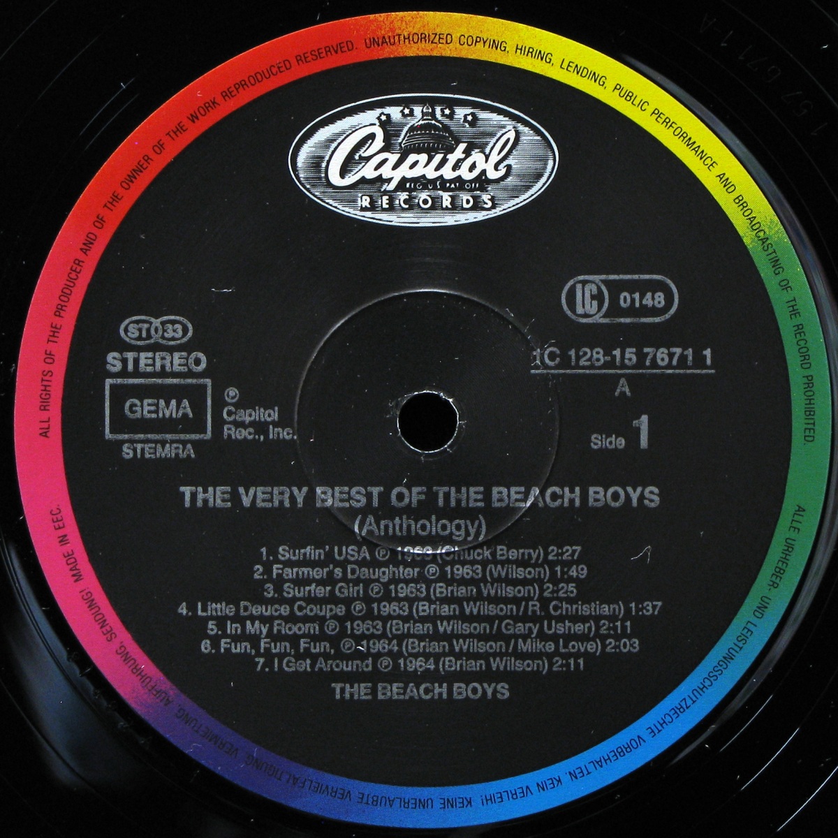 LP Beach Boys — Very Best Of The Beach Boys (Anthology 1963-69) (2LP) фото 2