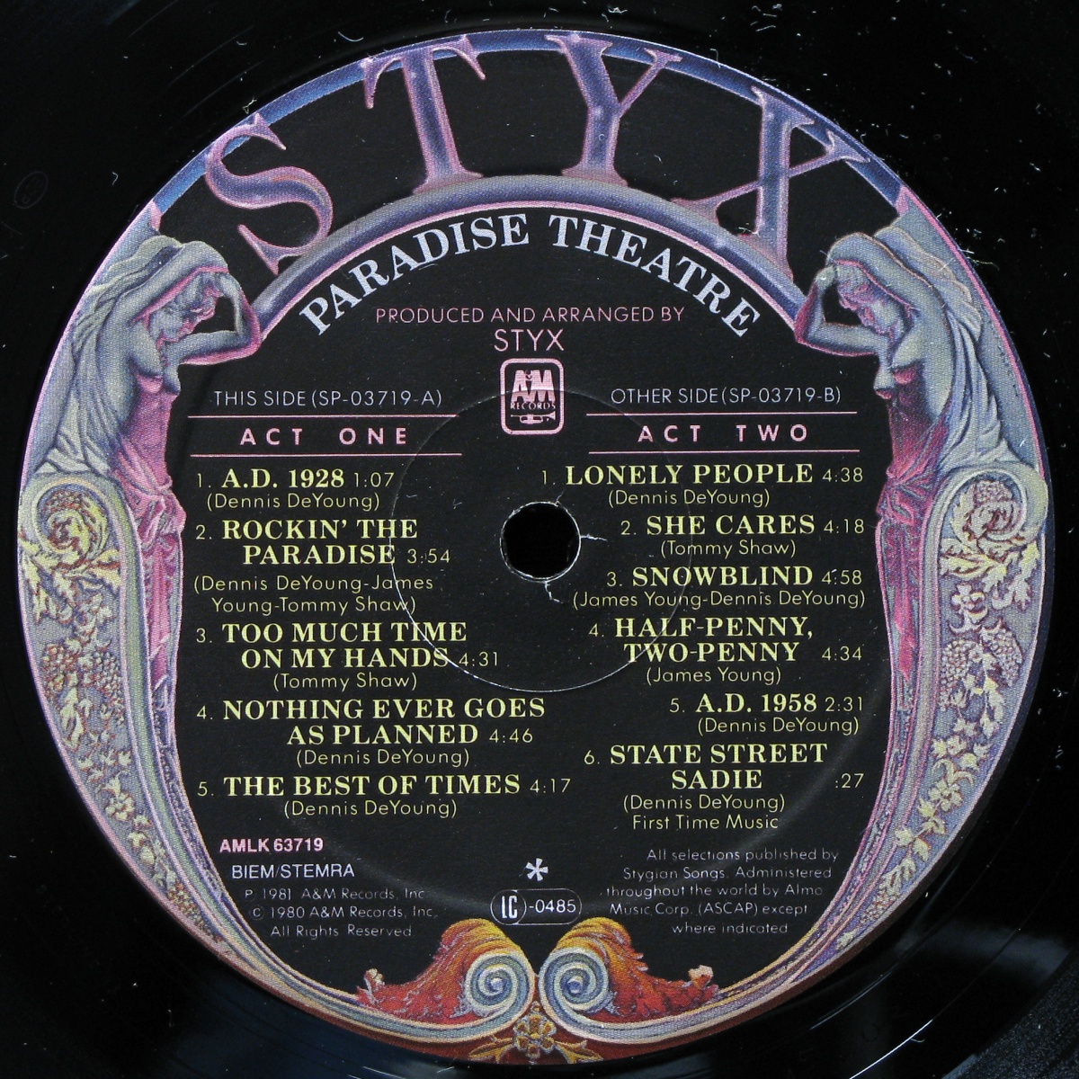 LP Styx — Paradise Theatre фото 2