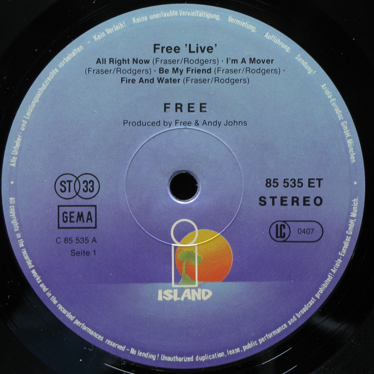 LP Free — Free Live! фото 2