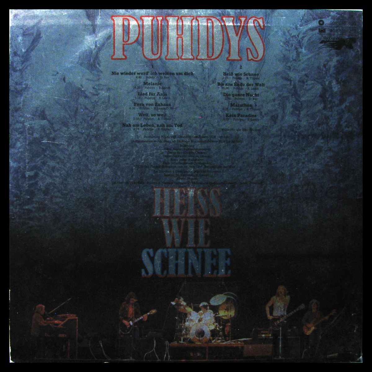 LP Puhdys — Heiss Wie Schnee (+ poster) фото 2