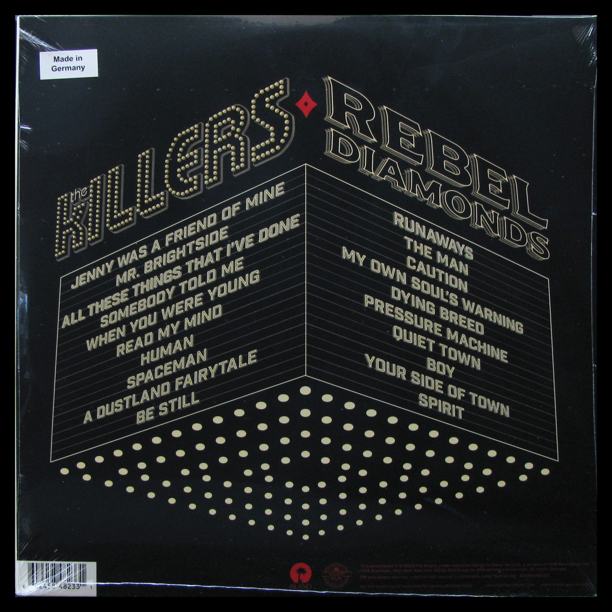 LP Killers — Rebel Diamonds (2LP) фото 2