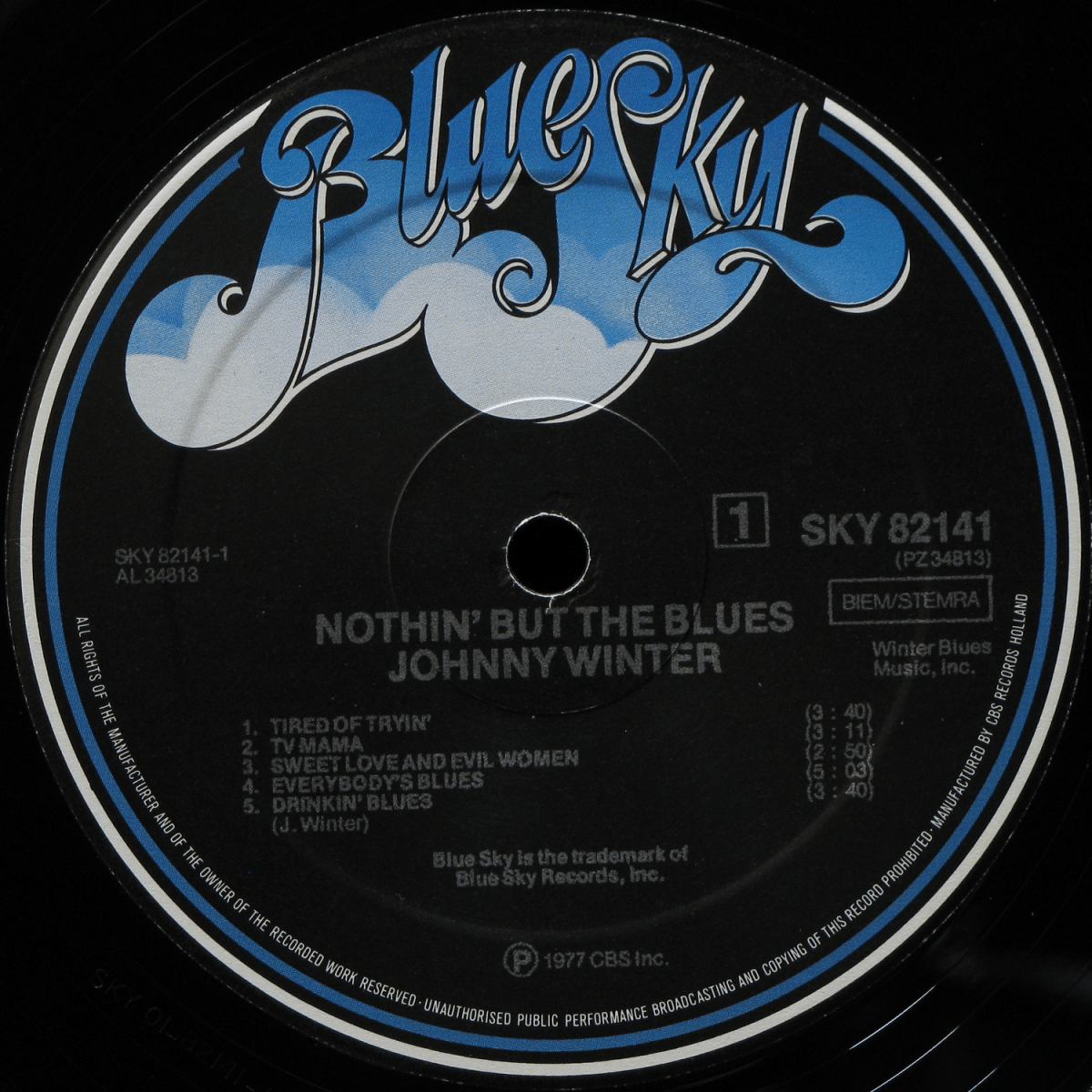 LP Johnny Winter — Nothin' But The Blues фото 2