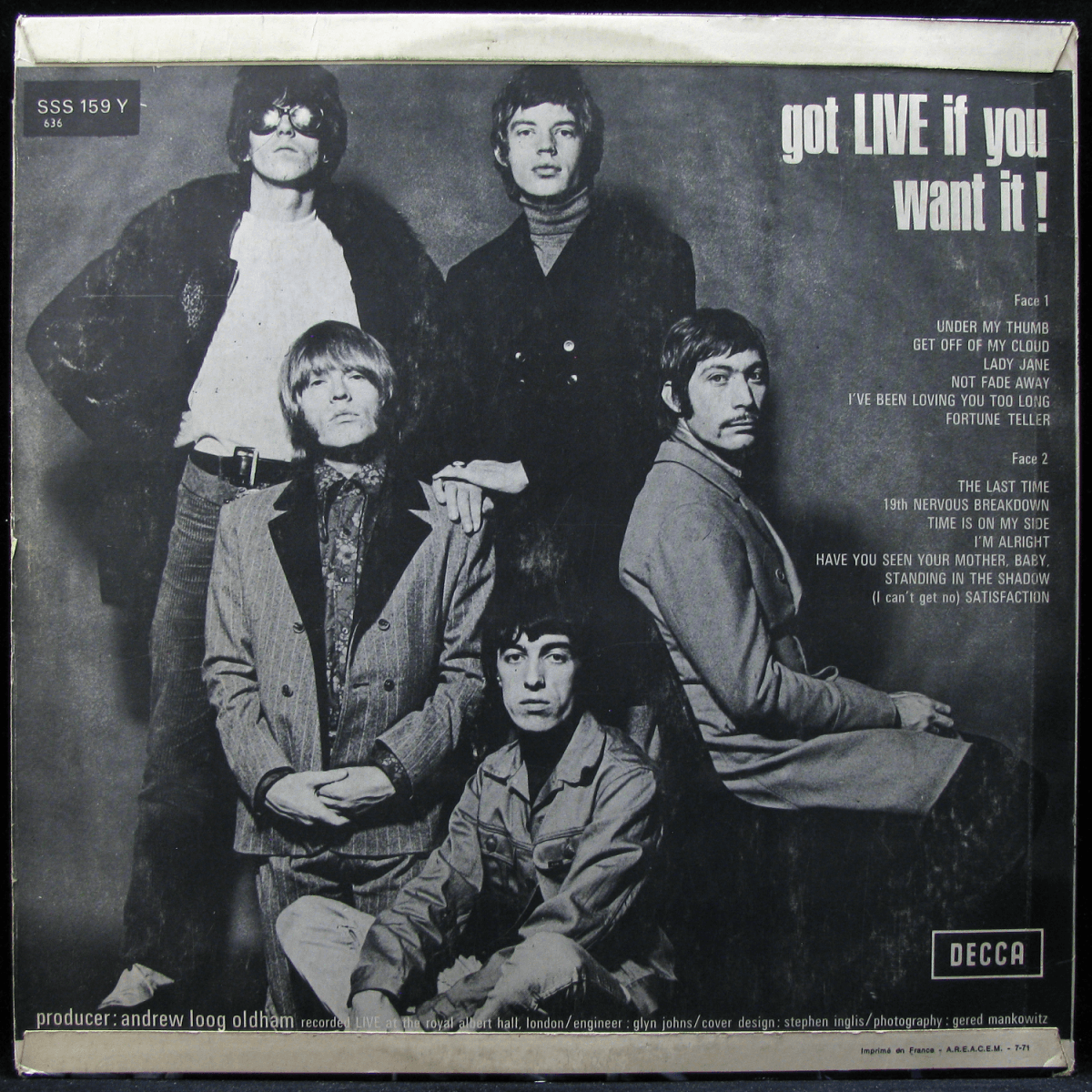 LP Rolling Stones — Got Live If You Want It! фото 2