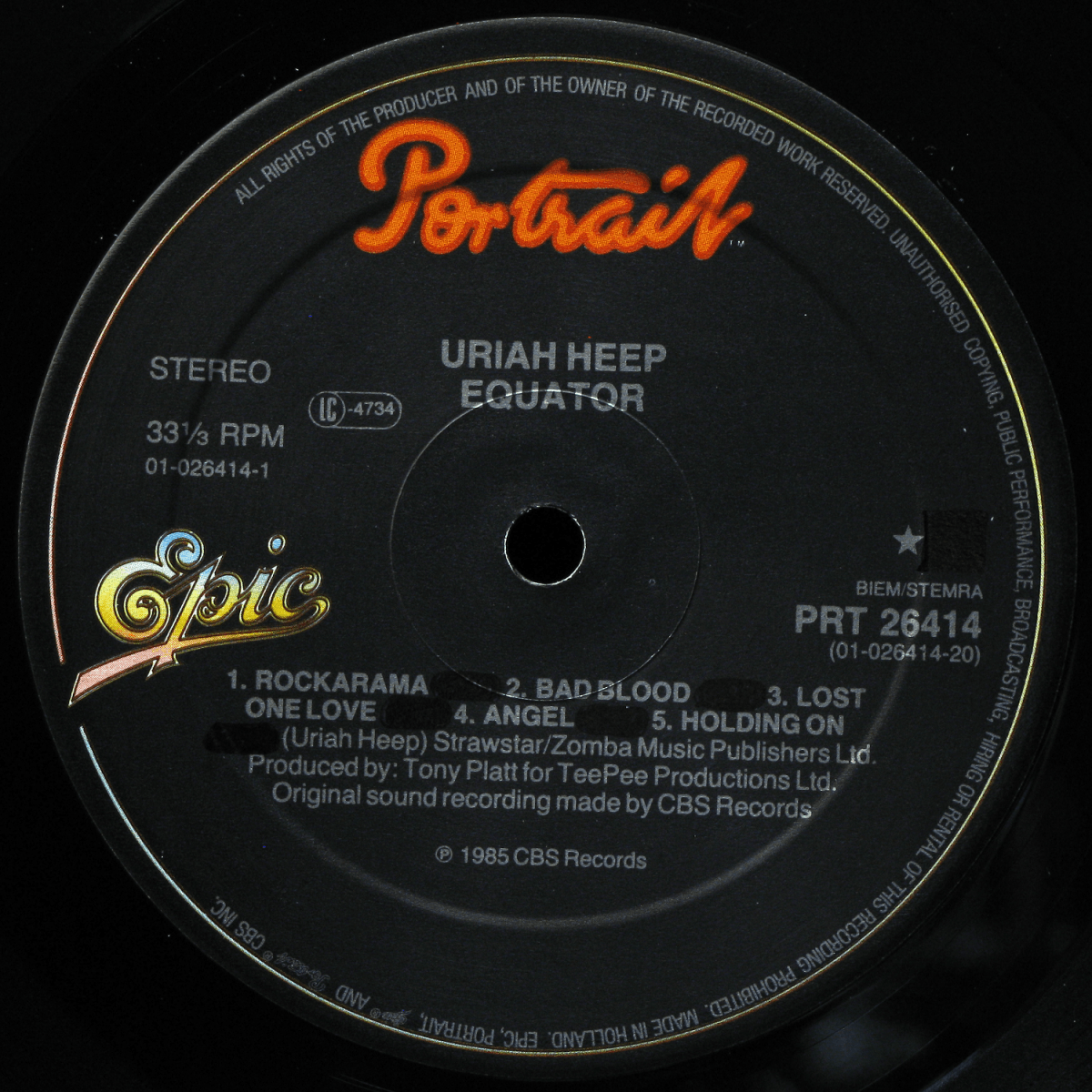 LP Uriah Heep — Equator фото 3