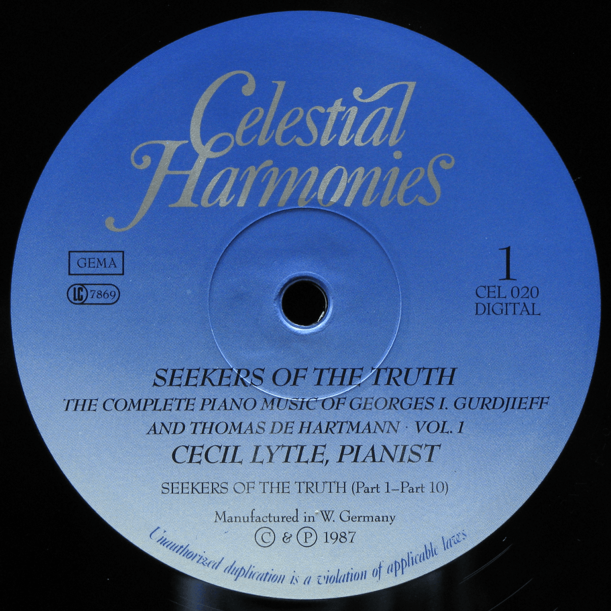 LP Cecil Lytle — Seekers Of The Truth : The Complete Piano Music Of Georges I. Gurdjieff And Thomas De Hartmann Vol. 1+ (2LP) фото 2