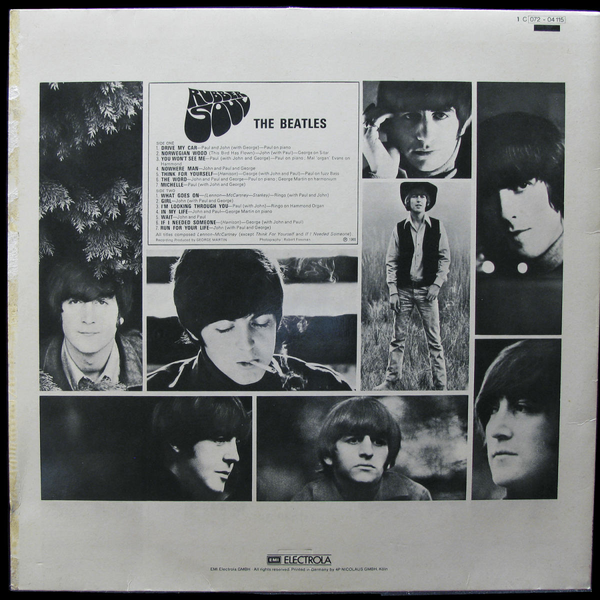 LP Beatles — Rubber Soul фото 2