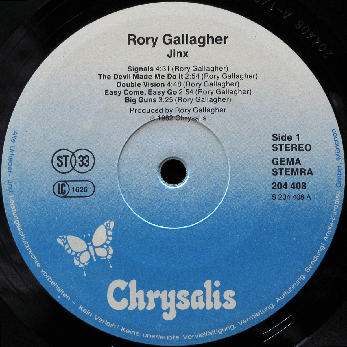 LP Rory Gallagher — Jinx фото 3