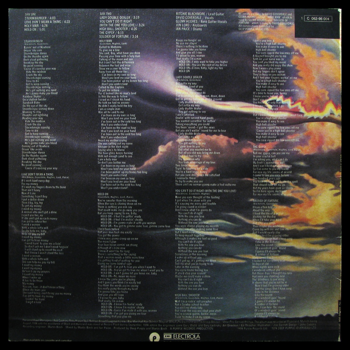 LP Deep Purple — Stormbringer фото 2