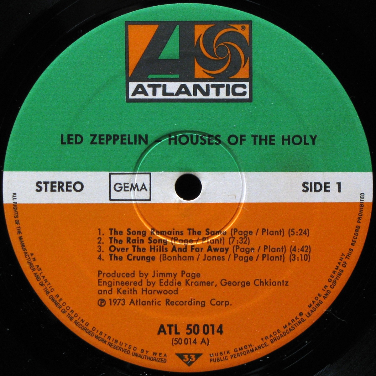 LP Led Zeppelin — Houses Of The Holy фото 6