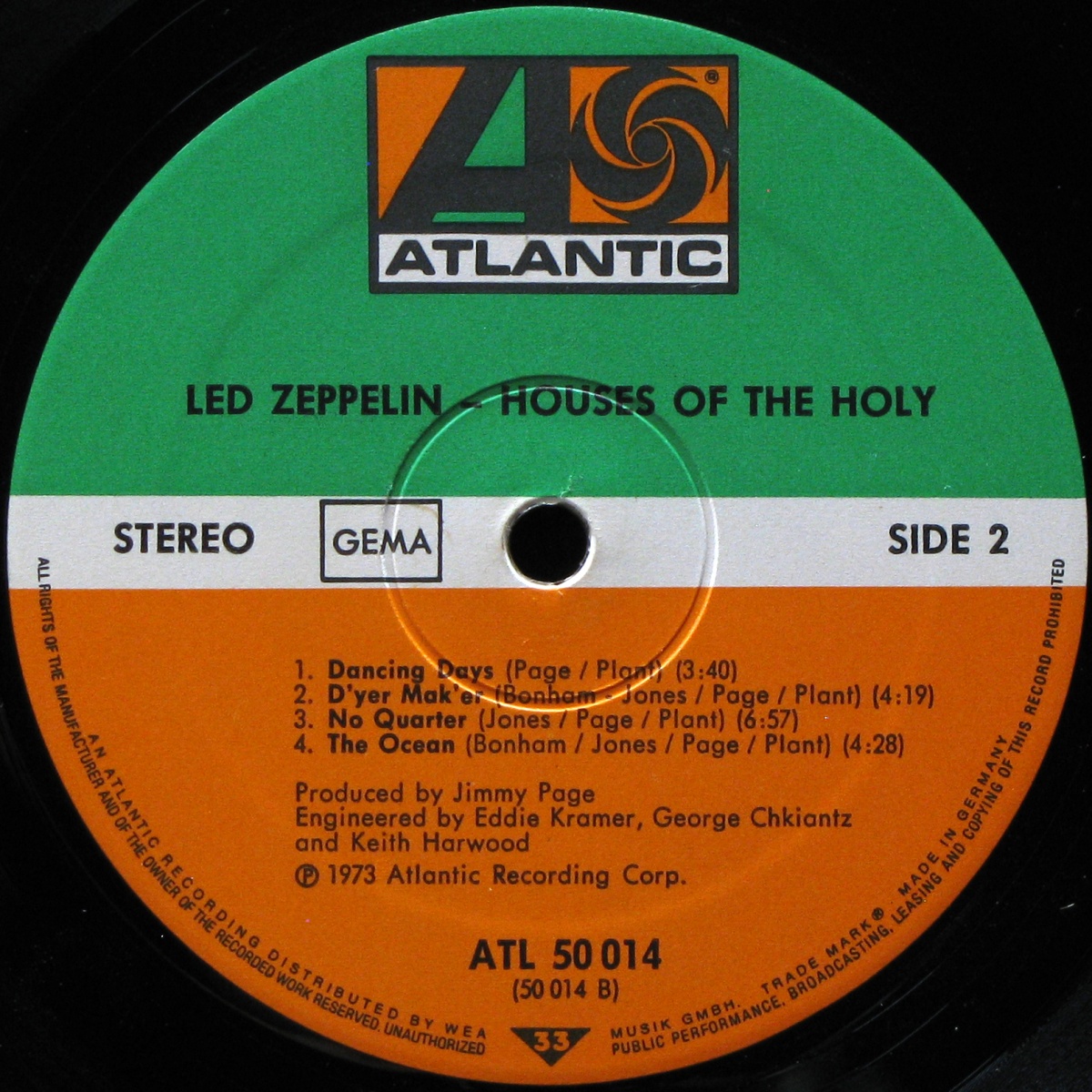 LP Led Zeppelin — Houses Of The Holy фото 7