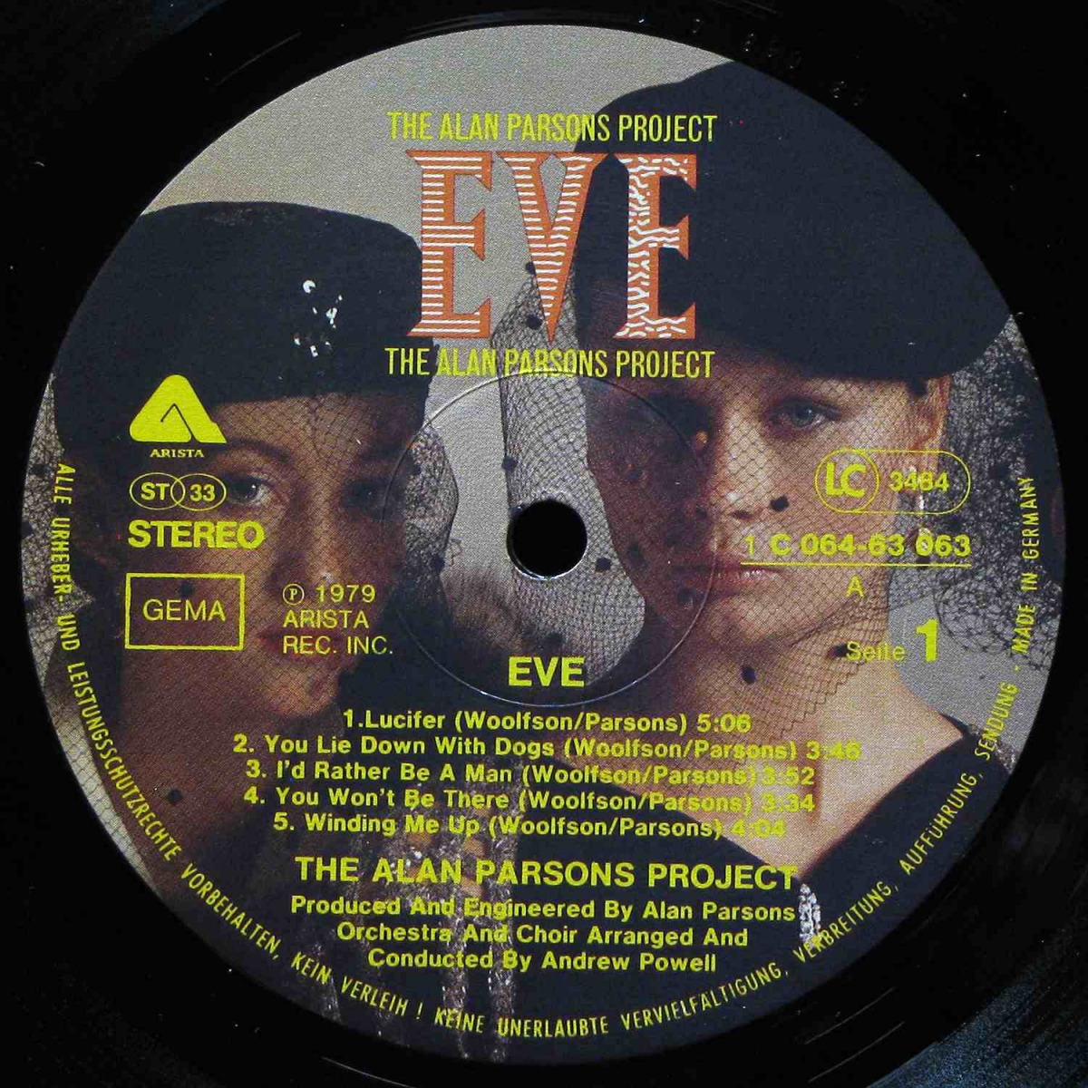 LP Alan Parsons Project — Eve (misprint) фото 2