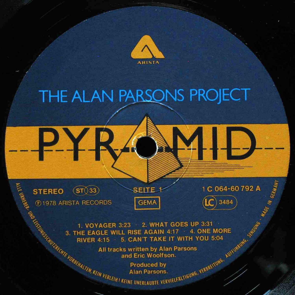 LP Alan Parsons Project — Pyramid фото 2