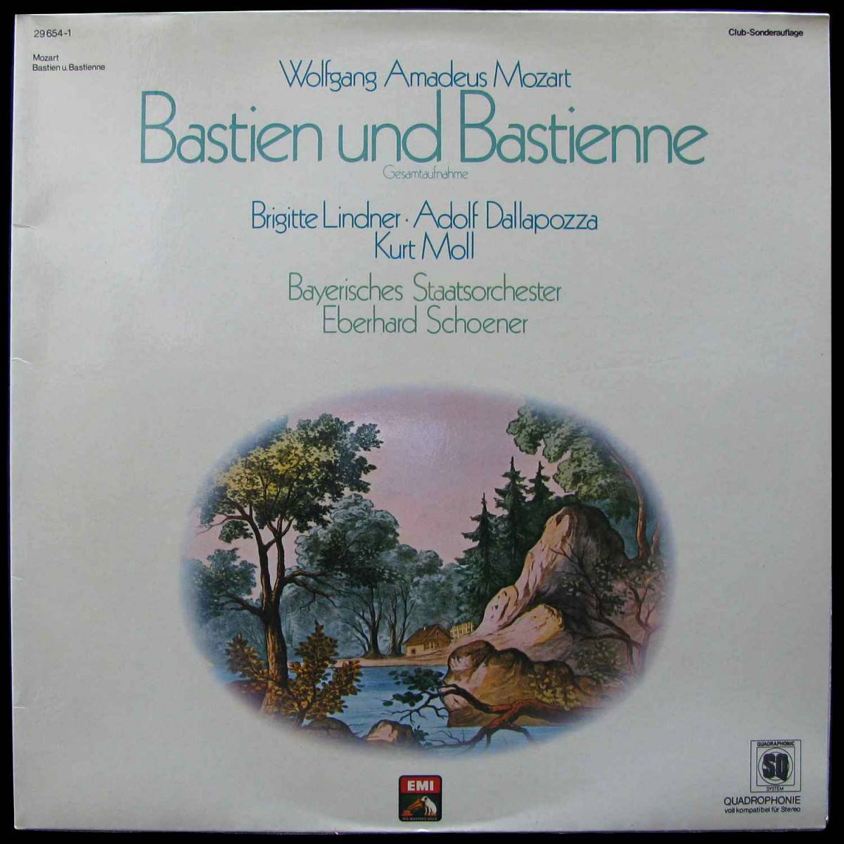 LP Eberhard Schoener — Mozart: Bastien Und Bastienne (club edition) фото