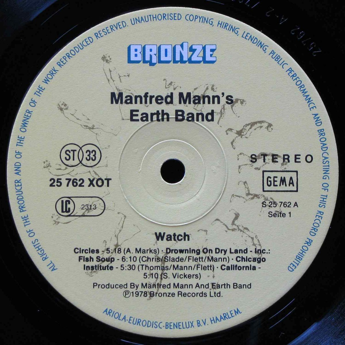 LP Manfred Mann's Earth Band — Watch фото 2