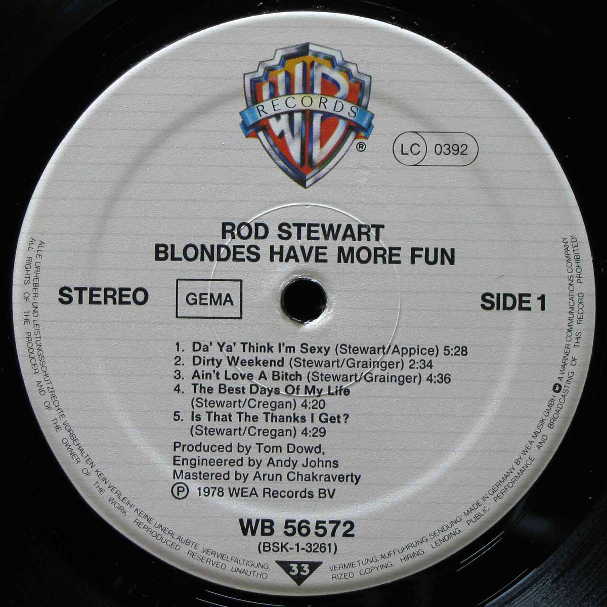 LP Rod Stewart — Blondes Have More Fun фото 2