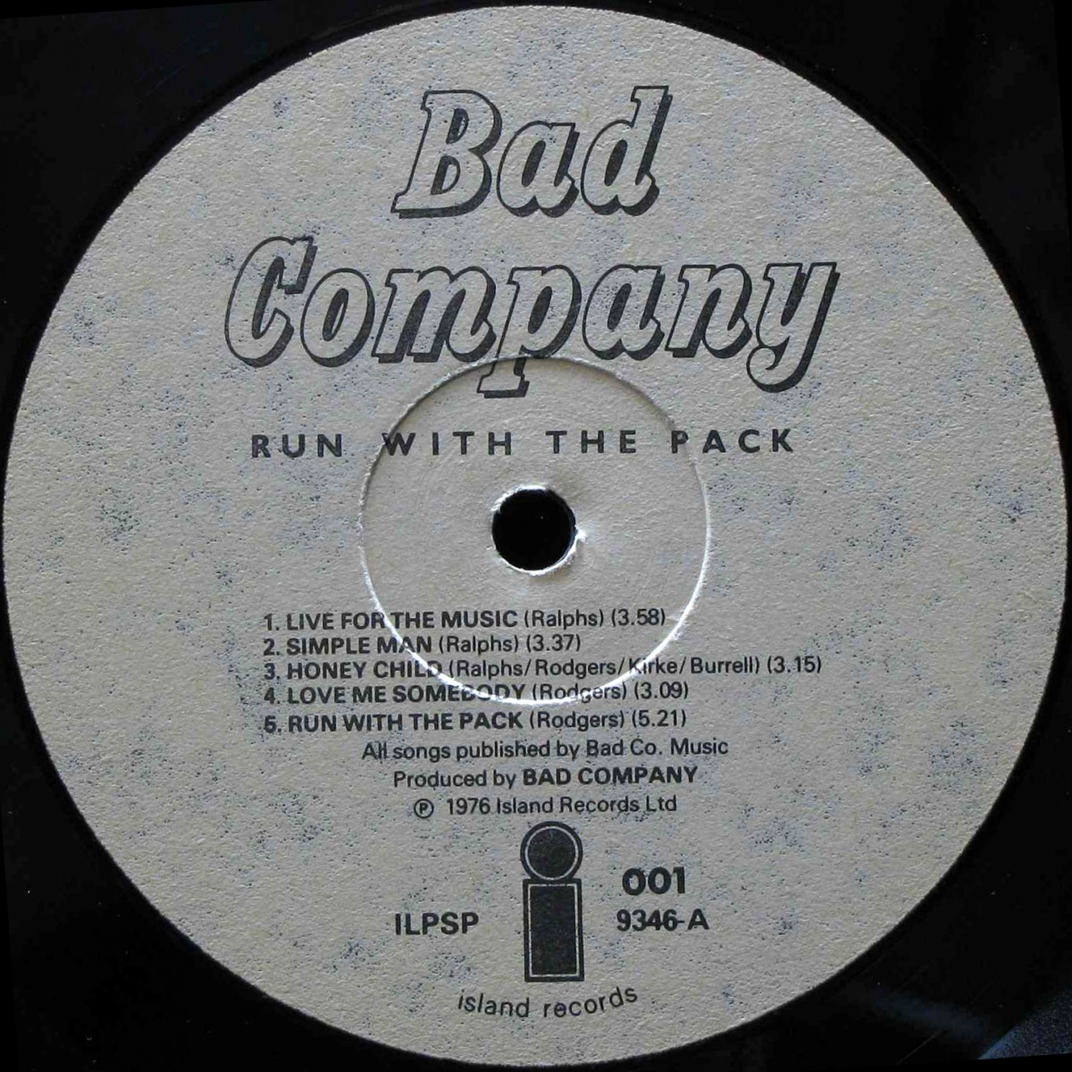 LP Bad Company — Run With The Pack фото 2