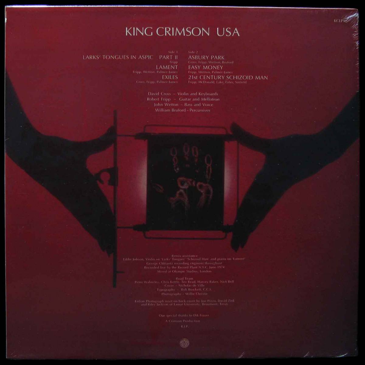 LP King Crimson — USA фото 2