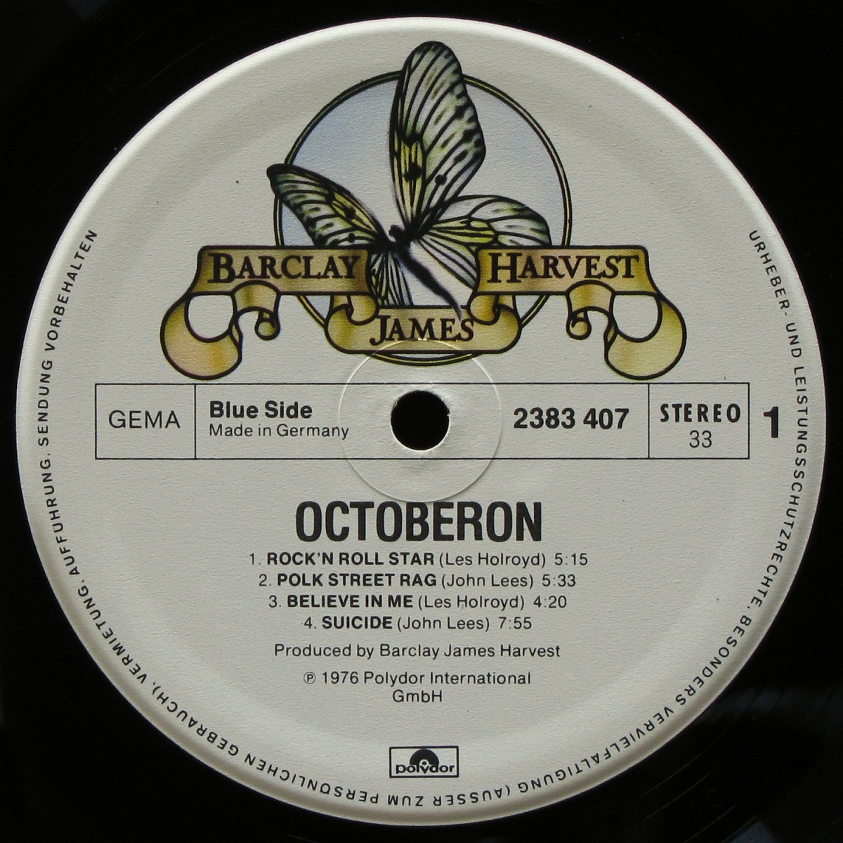 LP Barclay James Harvest — Octoberon фото 2