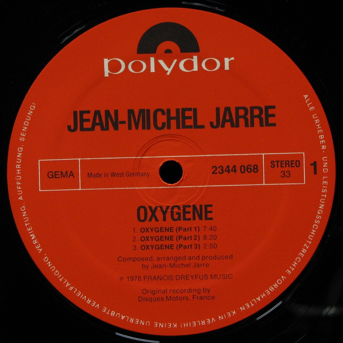 LP Jean Michel Jarre — Oxygene фото 2