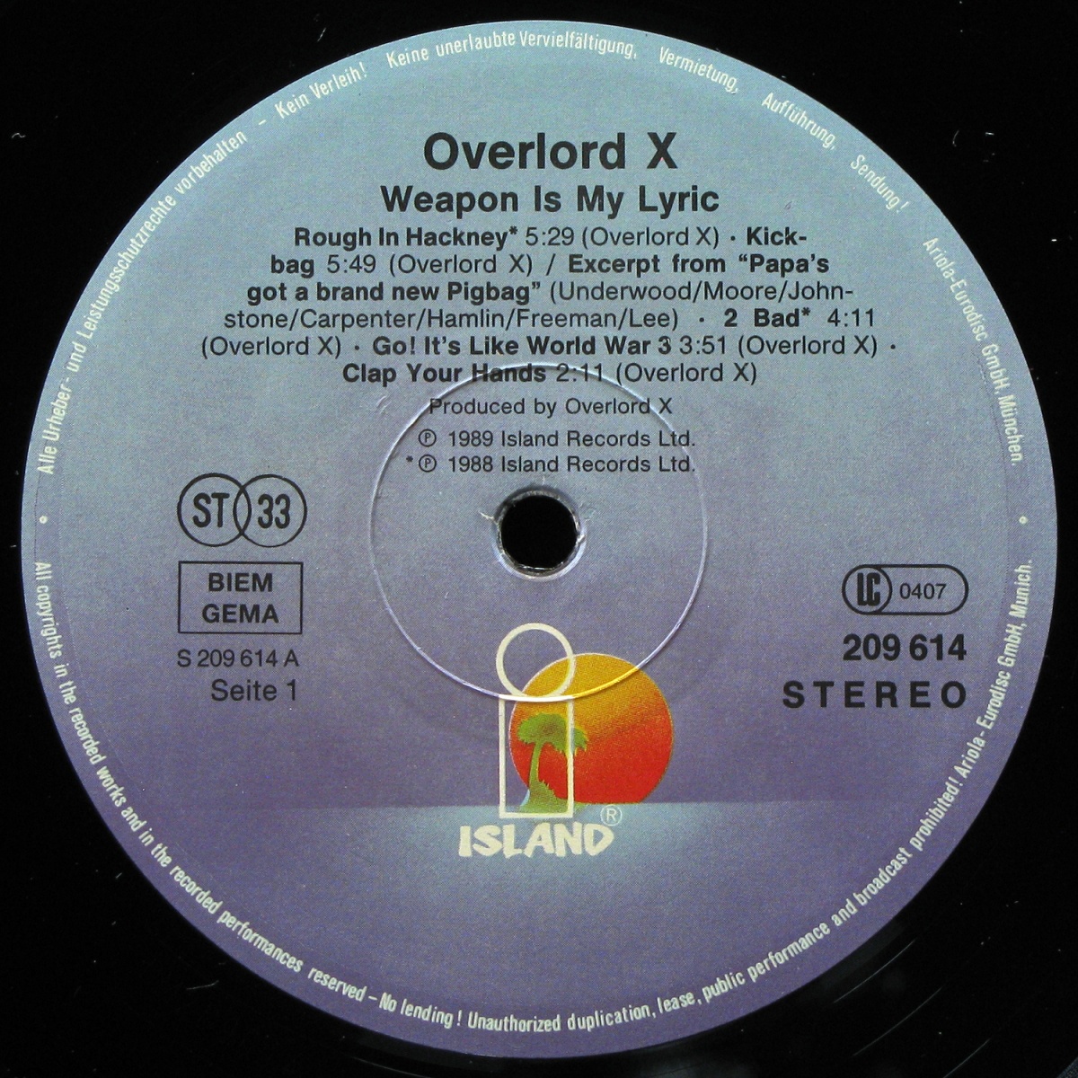 LP Overlord X — Weapon Is My Lyric фото 2