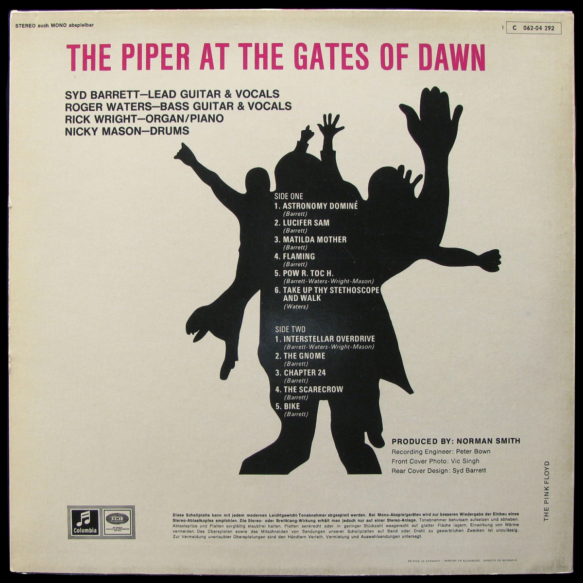 LP Pink Floyd — Piper At The Gates Of Dawn фото 2