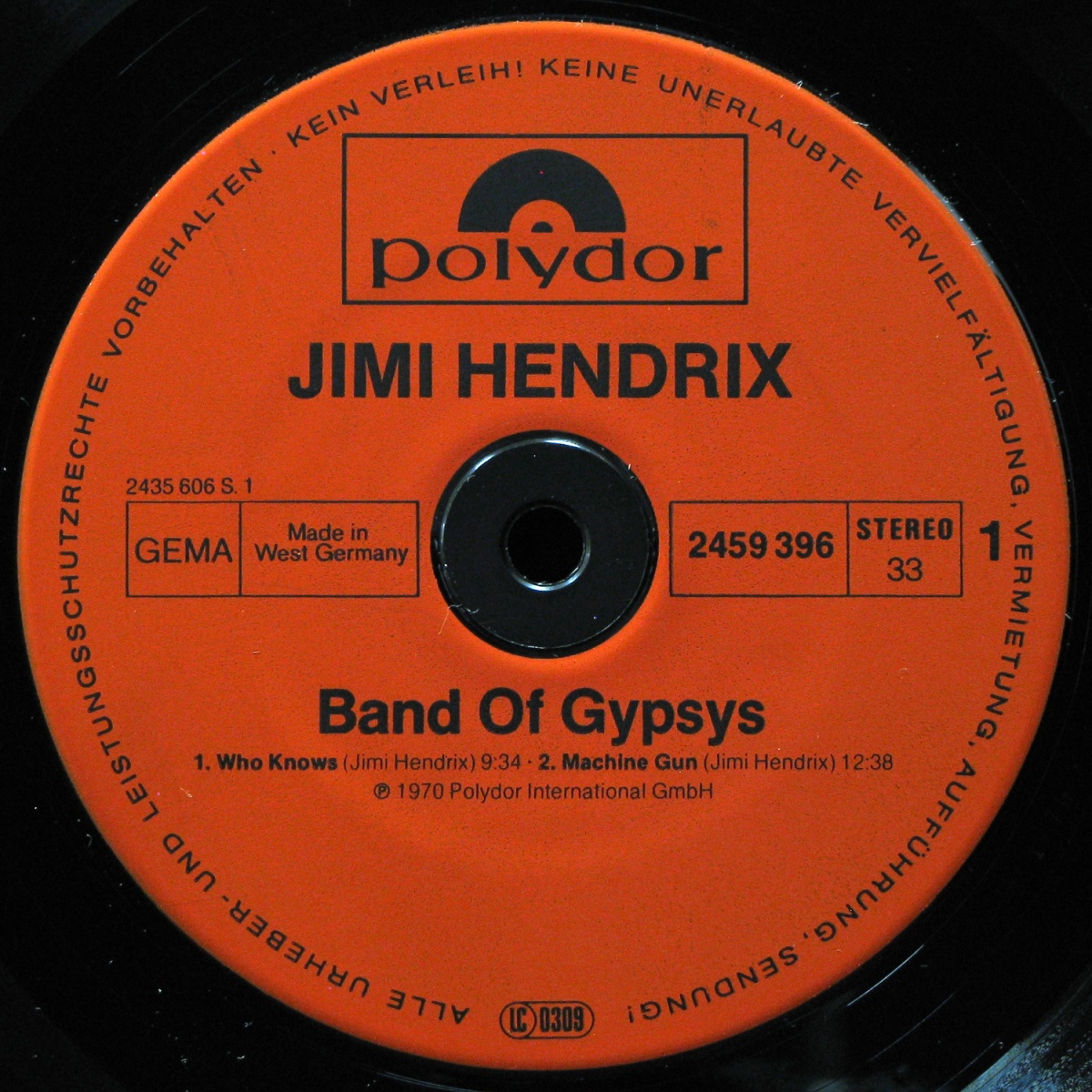 LP Jimi Hendrix — Band Of Gypsys фото 2