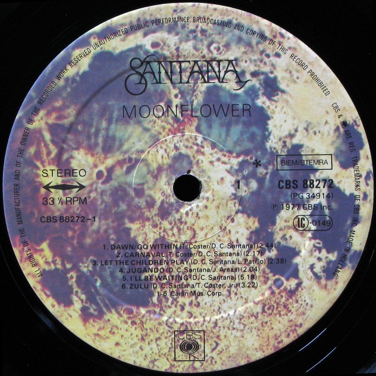 LP Santana — Moonflower (2LP) фото 2