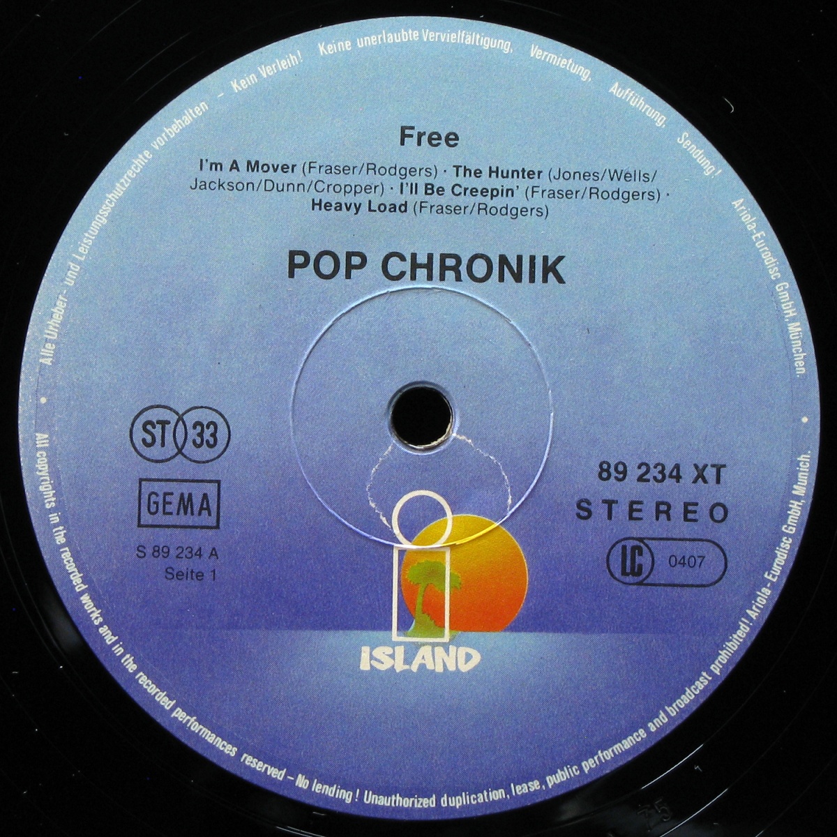 LP Free — Pop Chronik (2LP) фото 3