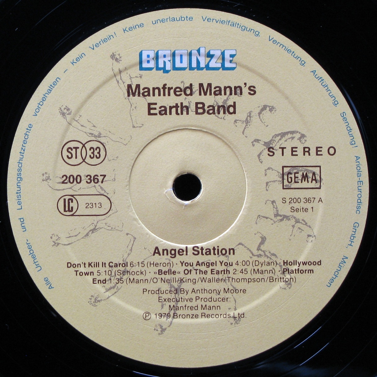 LP Manfred Mann's Earth Band — Angel Station фото 2