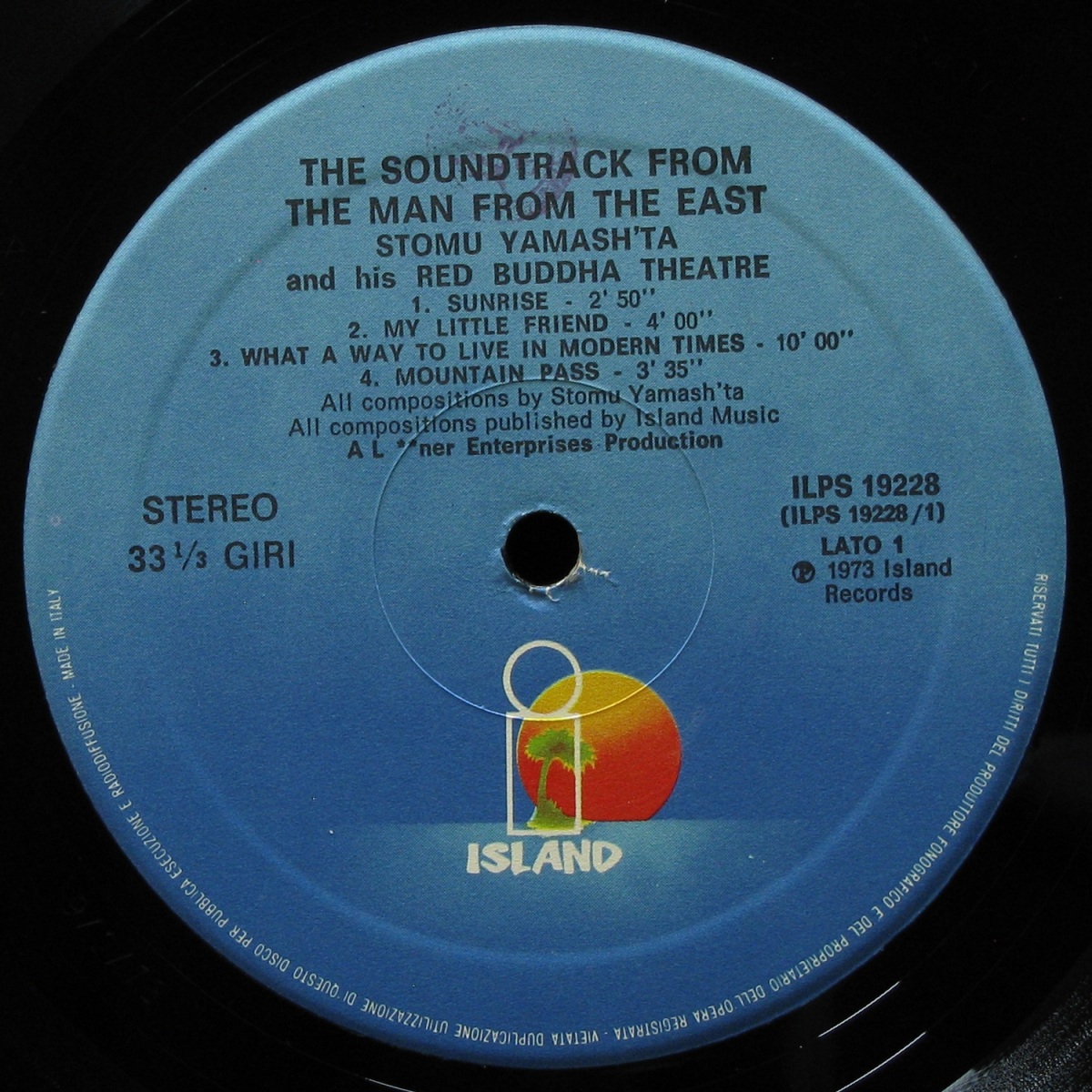 LP Stomu Yamash'ta's Red BuddhaTheatre — Soundtrack From 'The Man From The East' фото 2