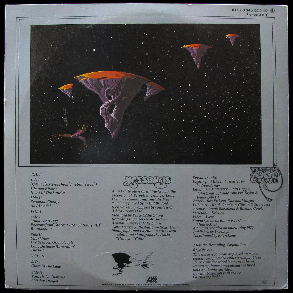 LP Yes — Yessongs (3LP) фото 2