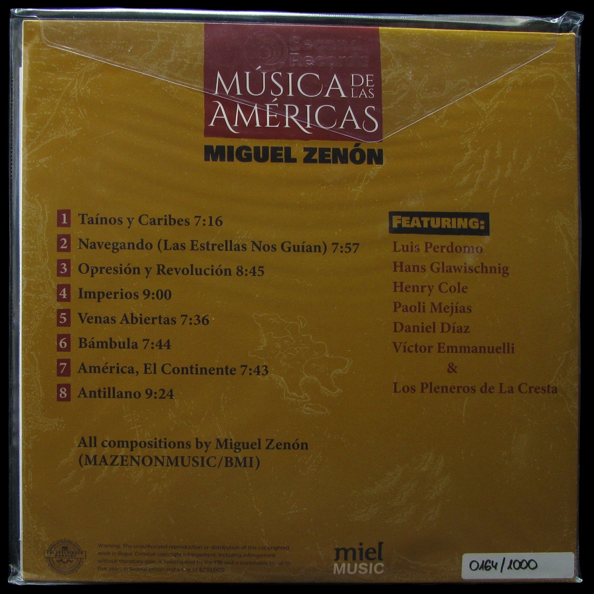 LP Miguel Zenon — Musica De Las Americas (coloured vinyl) фото 2