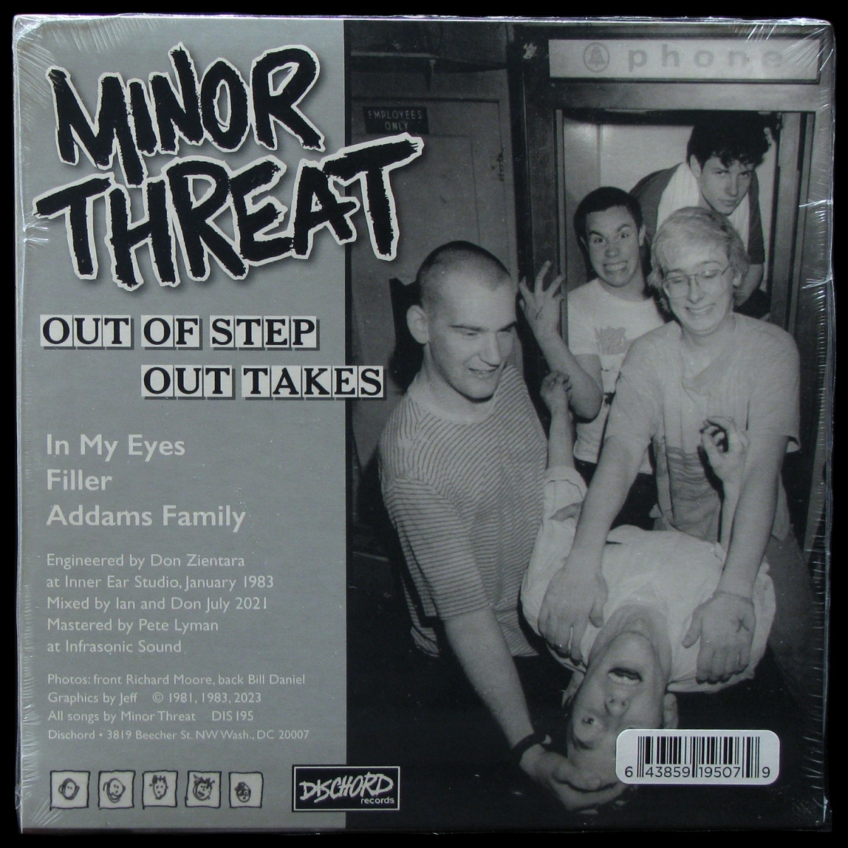 LP Minor Threat — Out Of Step Out Takes (coloured vinyl) фото 2