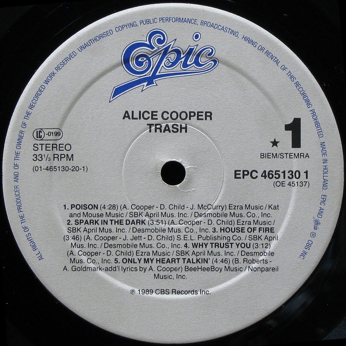 LP Alice Cooper — Trash фото 3