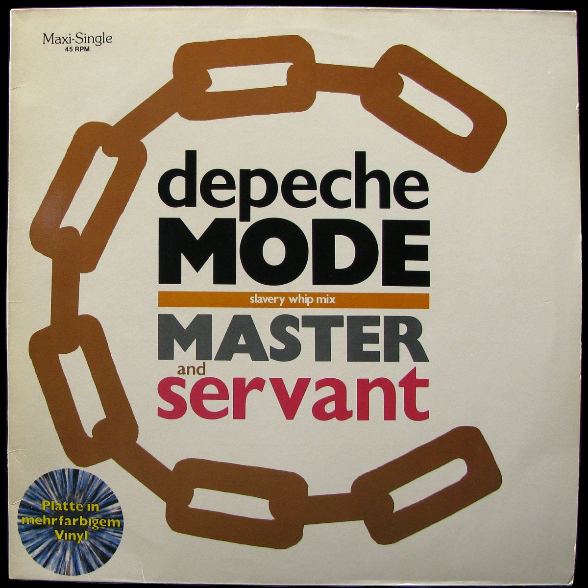 LP Depeche Mode — Master And Servant (Slavery Whip Mix) (coloured vinyl, maxi) фото