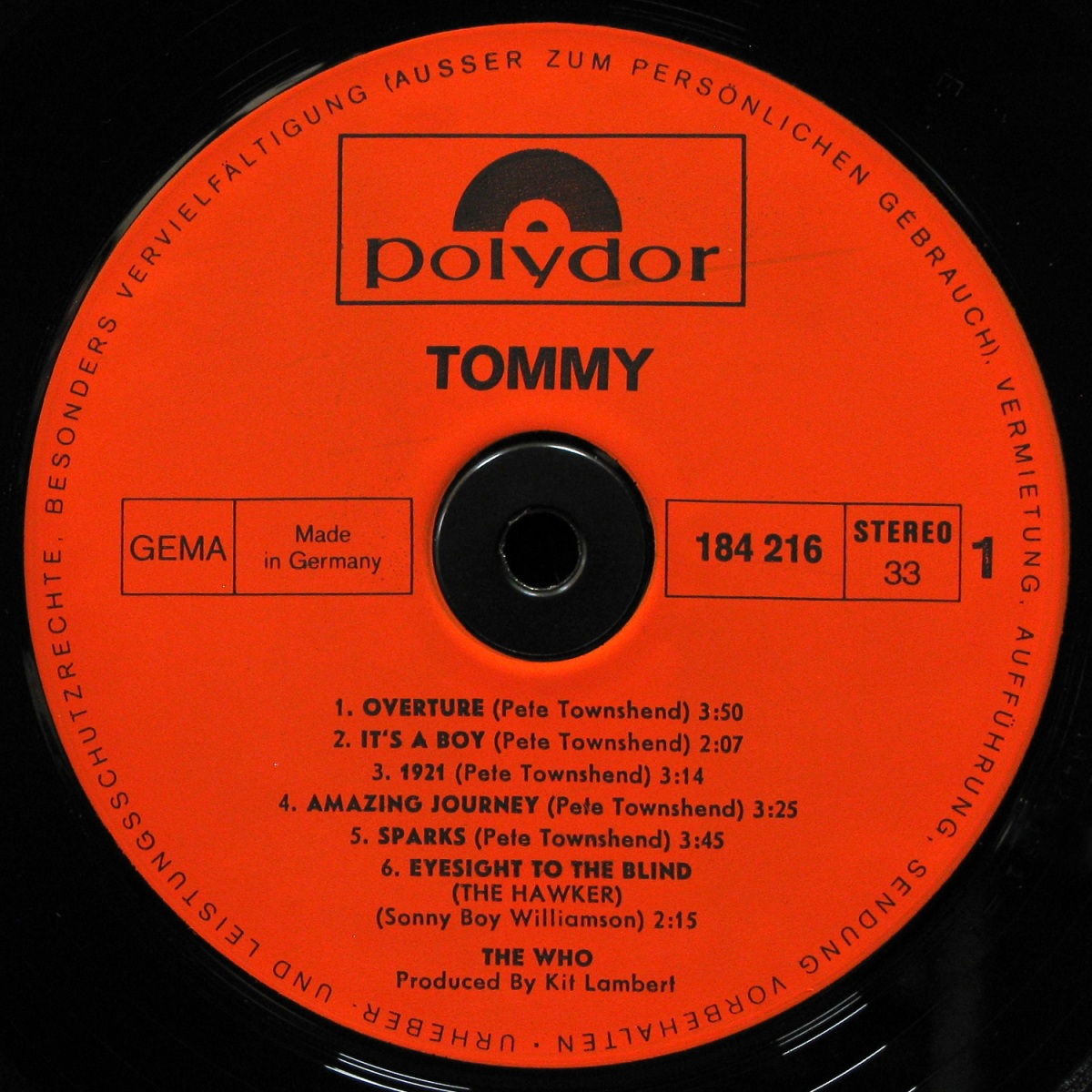 LP Who — Tommy (2LP, + booklet) фото 3