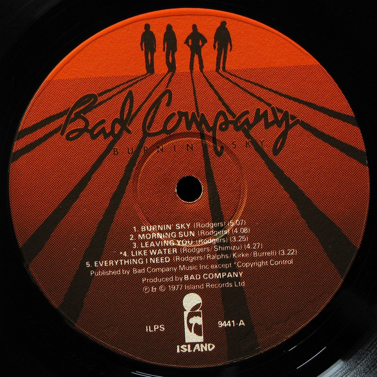 LP Bad Company — Burnin' Sky фото 2