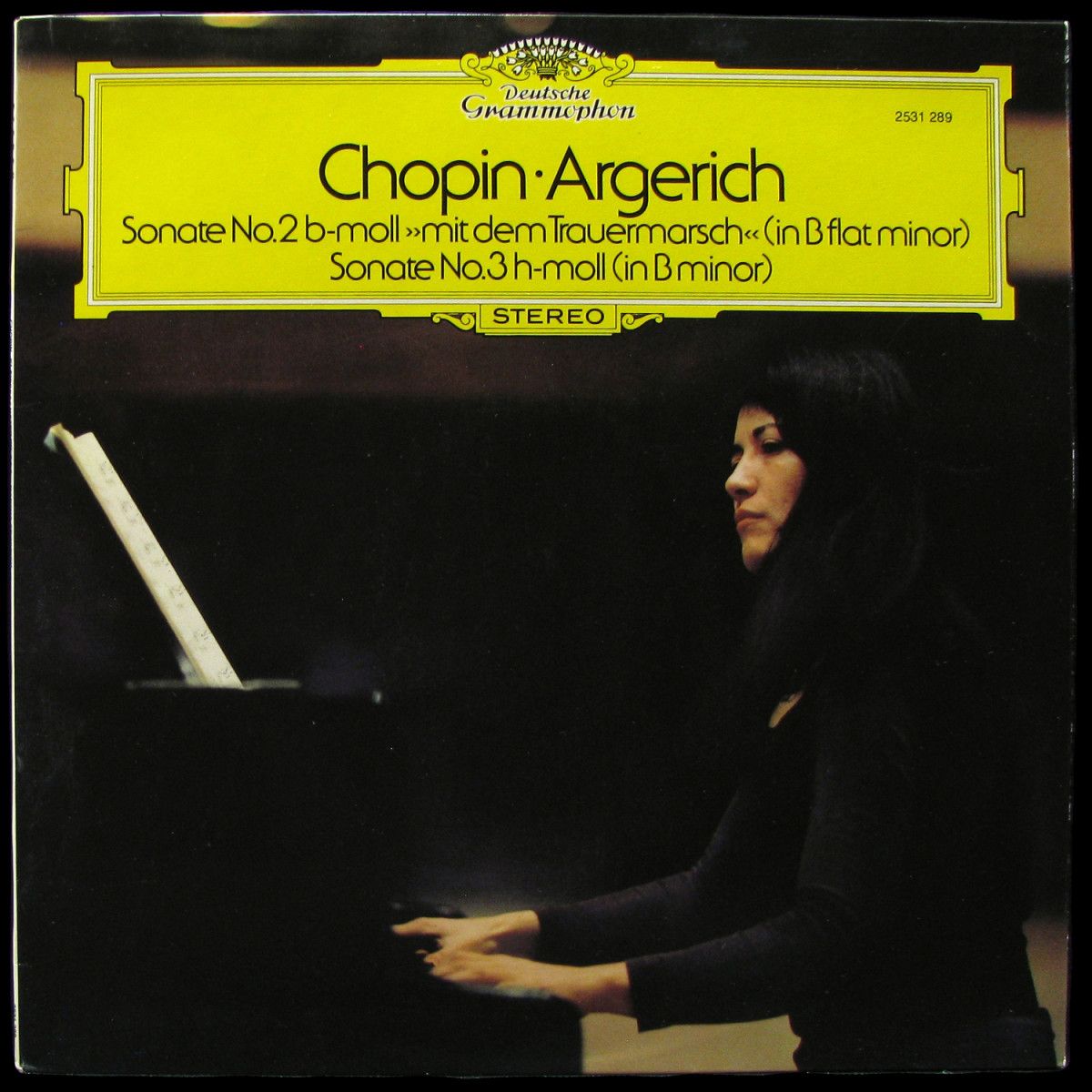 LP Martha Argerich — Chopin: Sonate No. 2 B-moll 'Mit Dem Trauermarsch' = In B Flat Minor / Sonate No. 3 H-moll = In B Minor фото