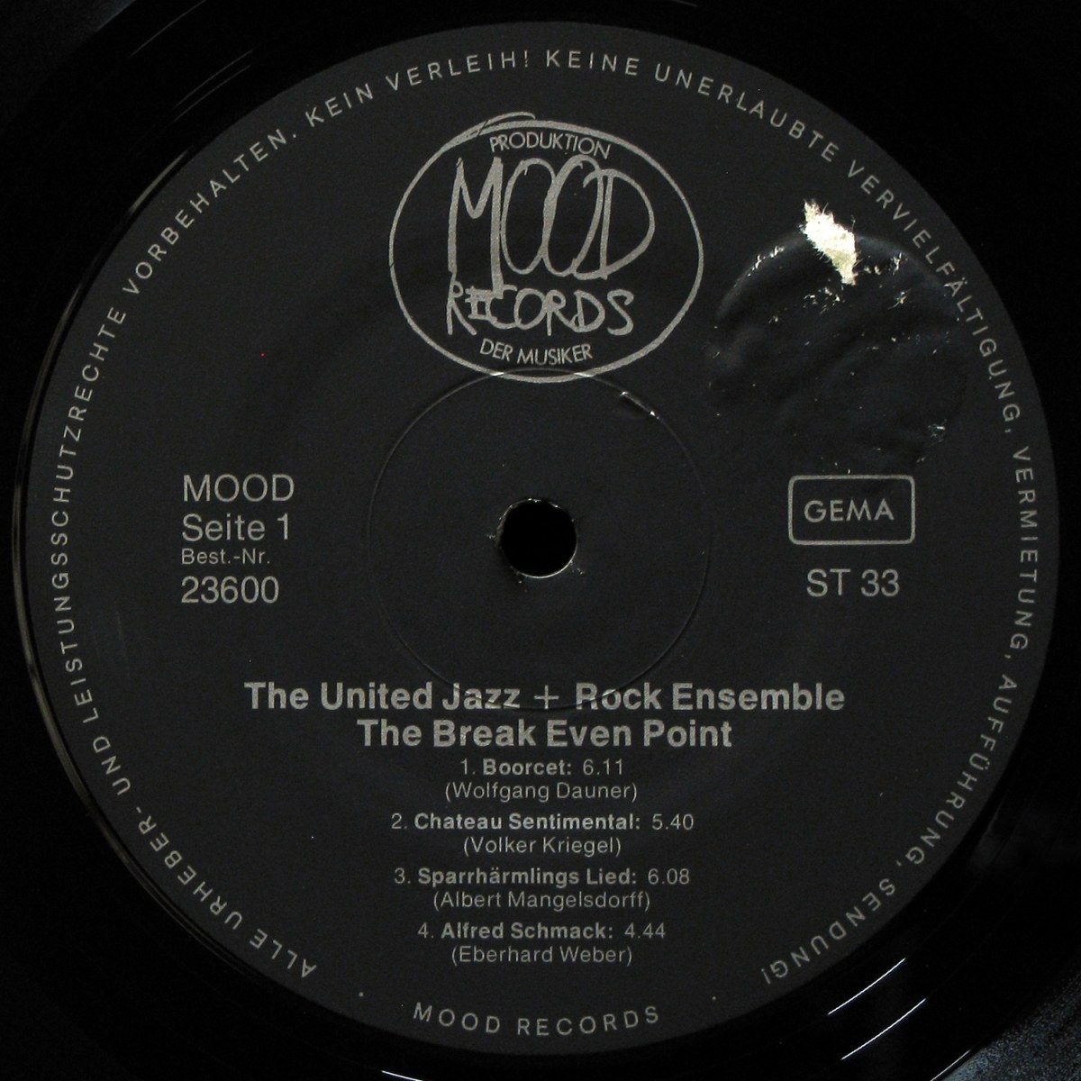 LP United Jazz+Rock Ensemble — Break Even Point фото 2