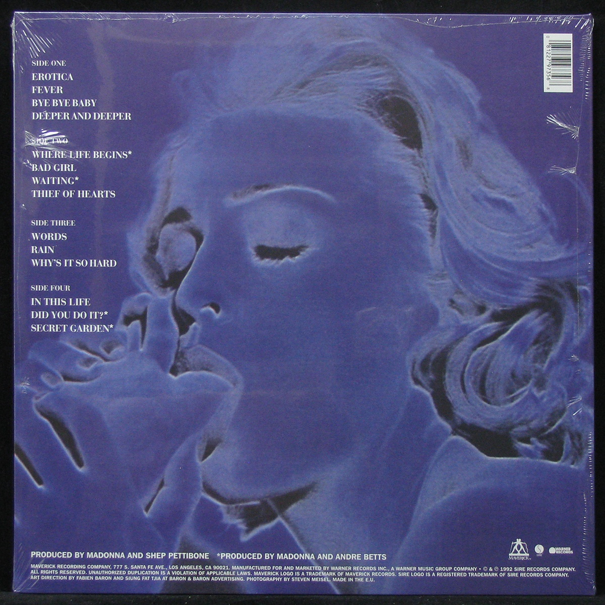 LP Madonna — Erotica (2LP) фото 2