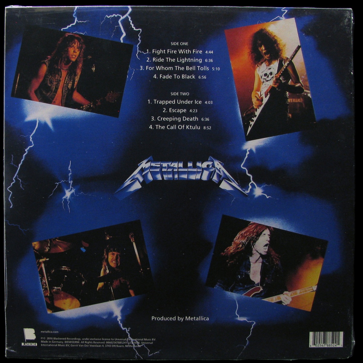 LP Metallica — Ride The Lightning фото 2