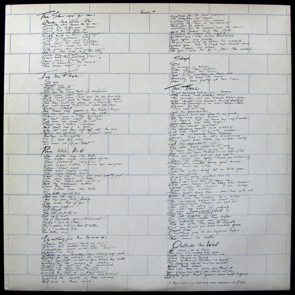 LP Pink Floyd — Wall (2LP) фото 10