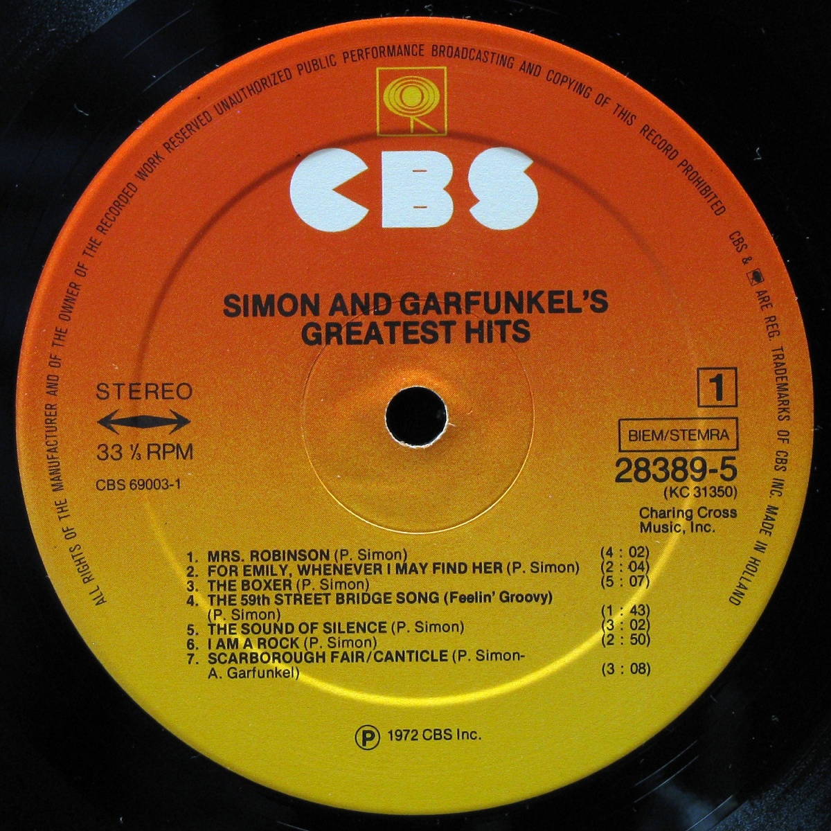 LP Simon And Garfunkel — Greatest Hits (club edition) фото 2