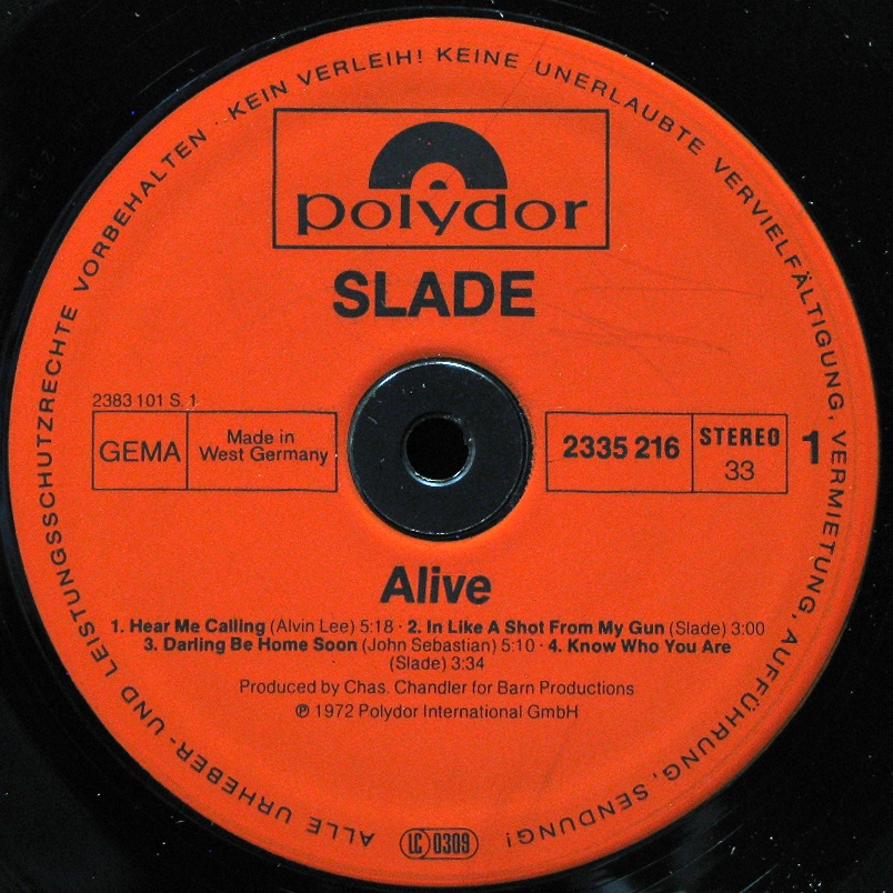 LP Slade — Slade Alive! / Slade Alive Vol Two (2LP) фото 2