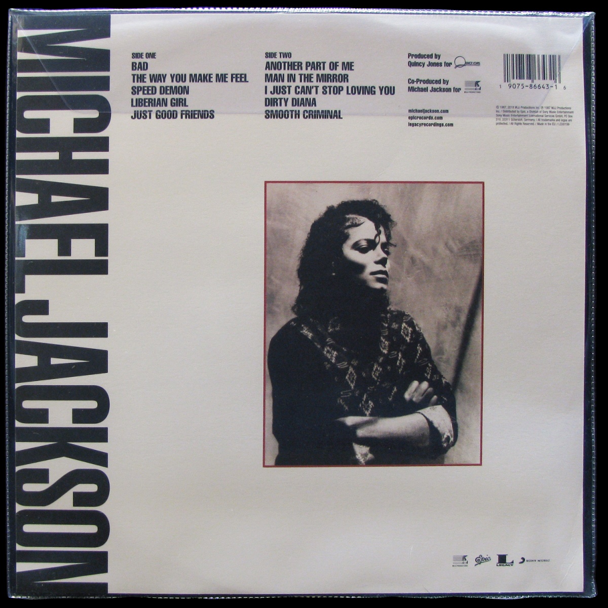 LP Michael Jackson — Bad (picture disc) фото 2