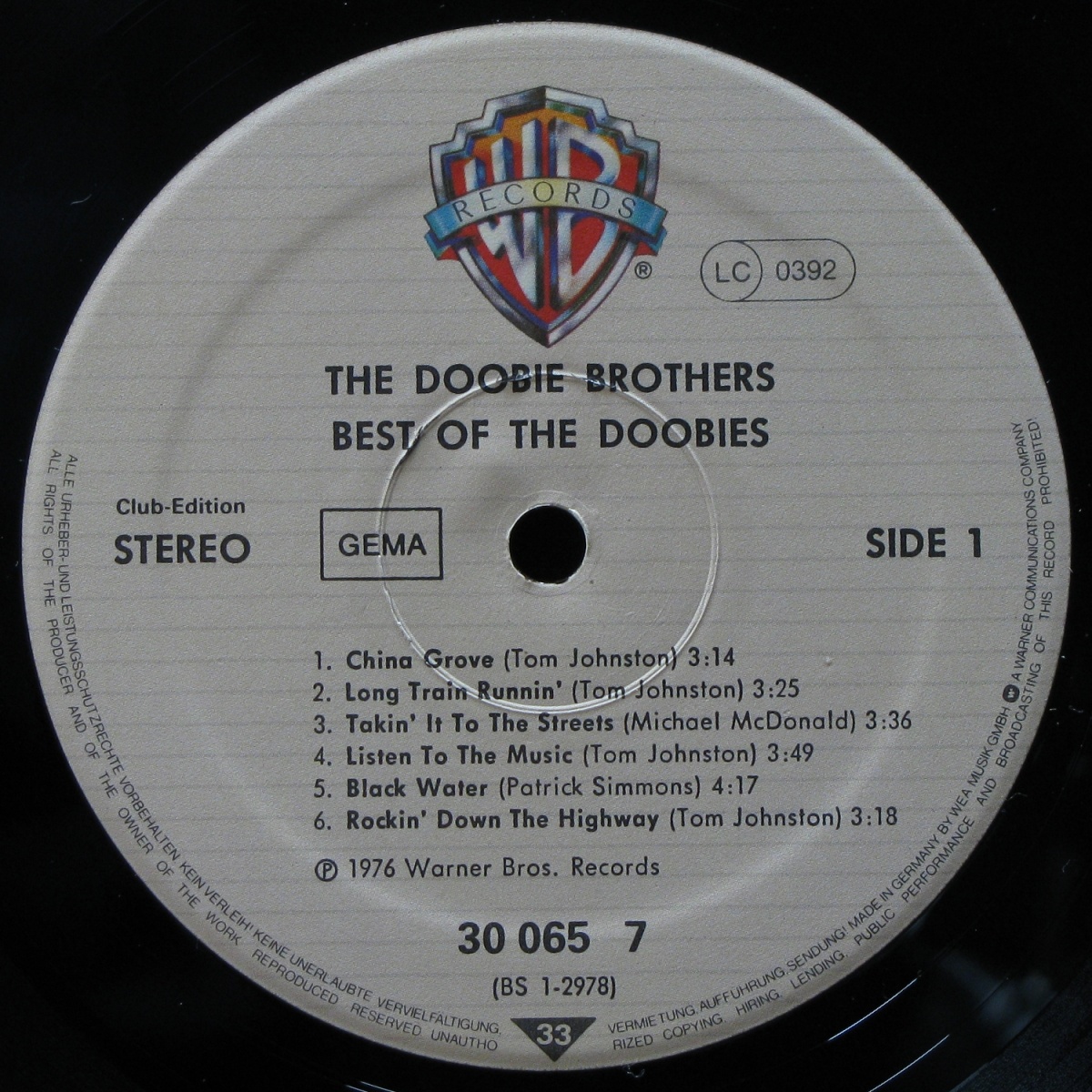 LP Doobie Brothers — Best Of The Doobies (club edition) фото 2